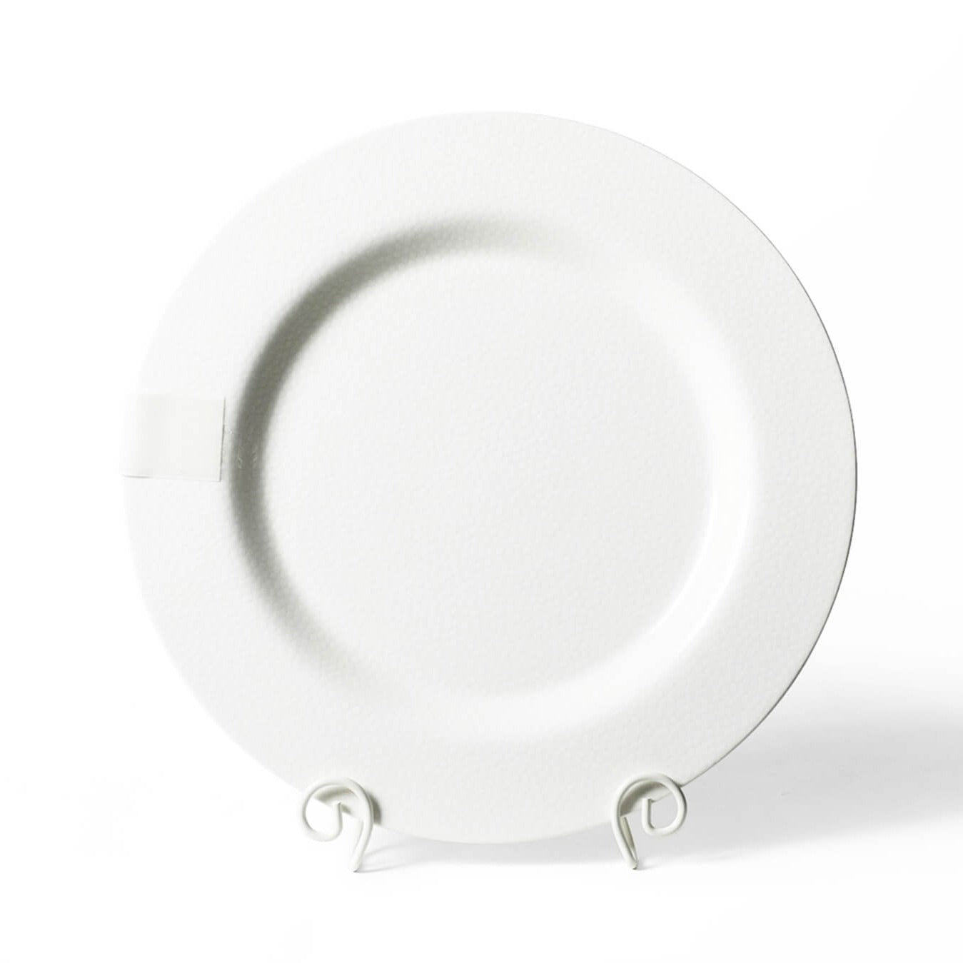 white small dot big round platter