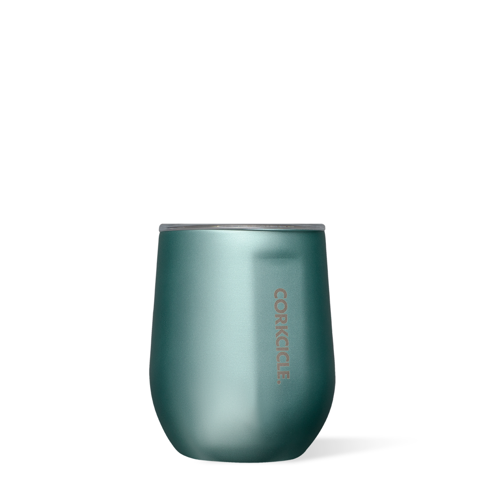 corkcicle metallic jade wine cup