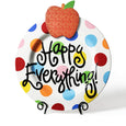 happy everything bright dot big serving platter