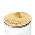 happy everything! big wooden lid jar