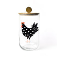happy everything! big wooden lid jar