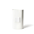 white small dot big oval vase
