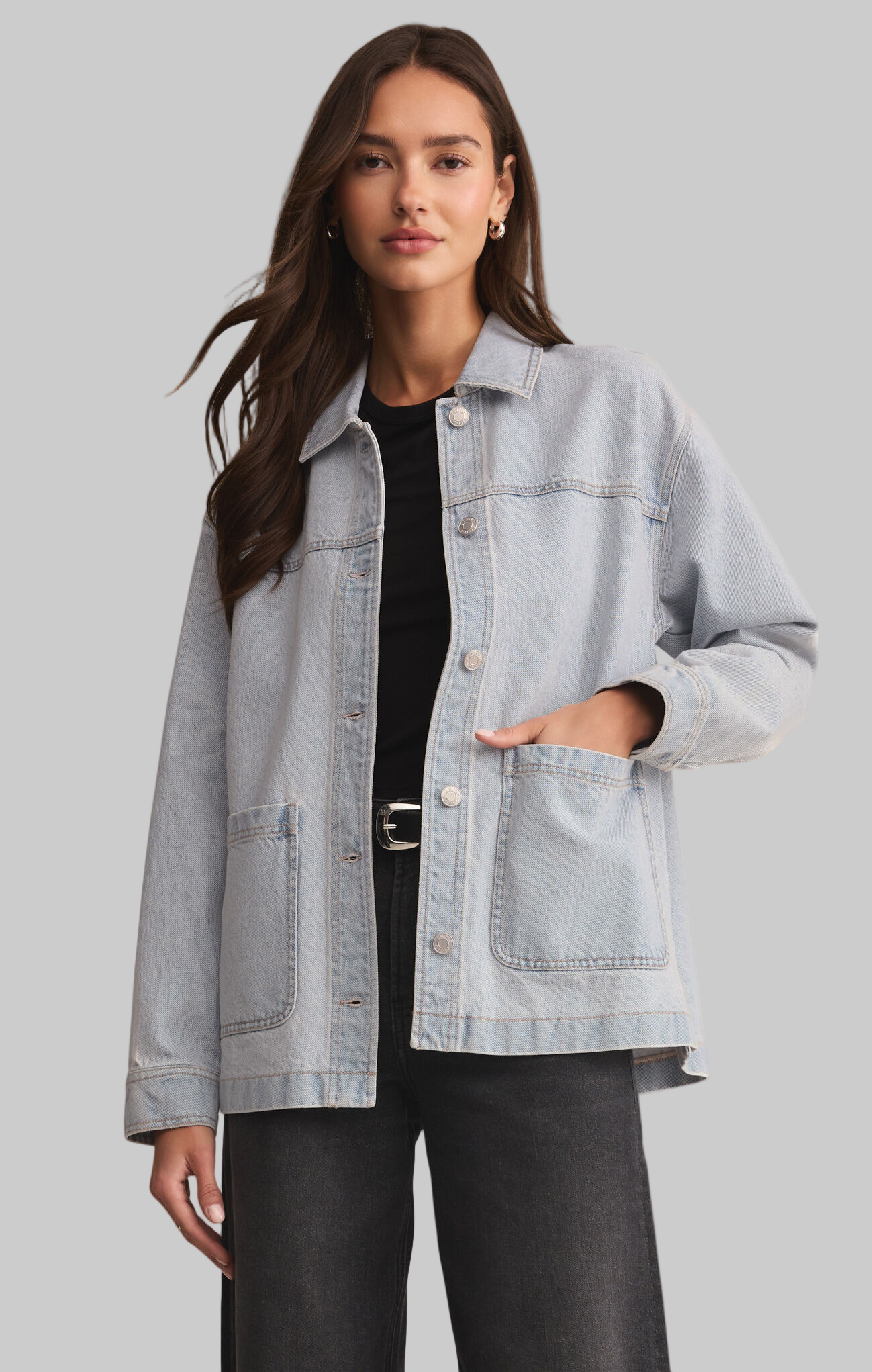 On the Road Denim Jacket- Faded Indigo