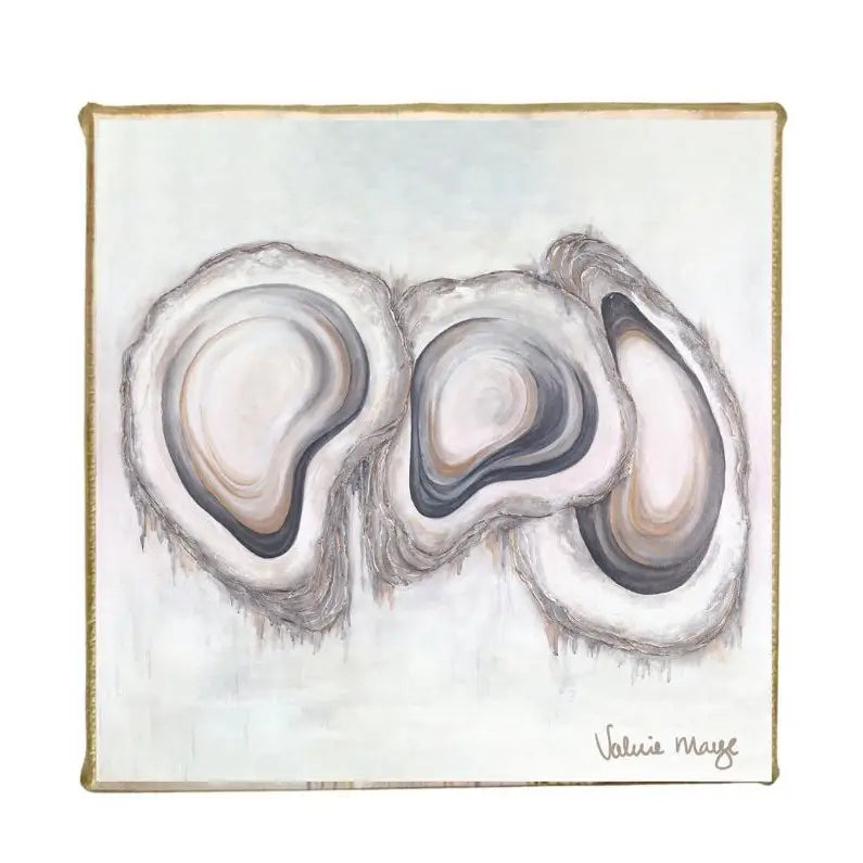 “Oyster Trio” Mini Canvas