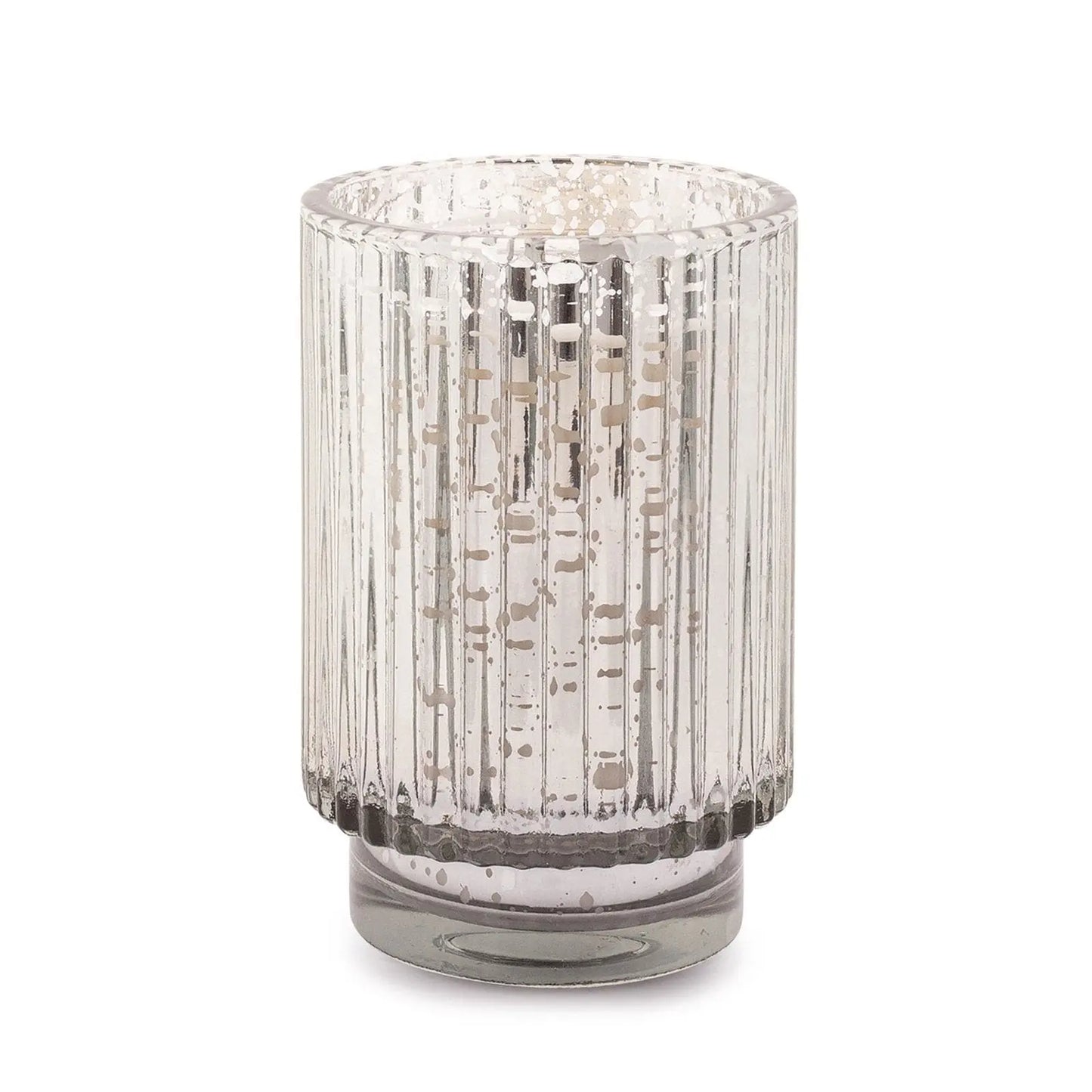 Cypress + Fir - 12 oz Tall Silver Mercury Glass Candle