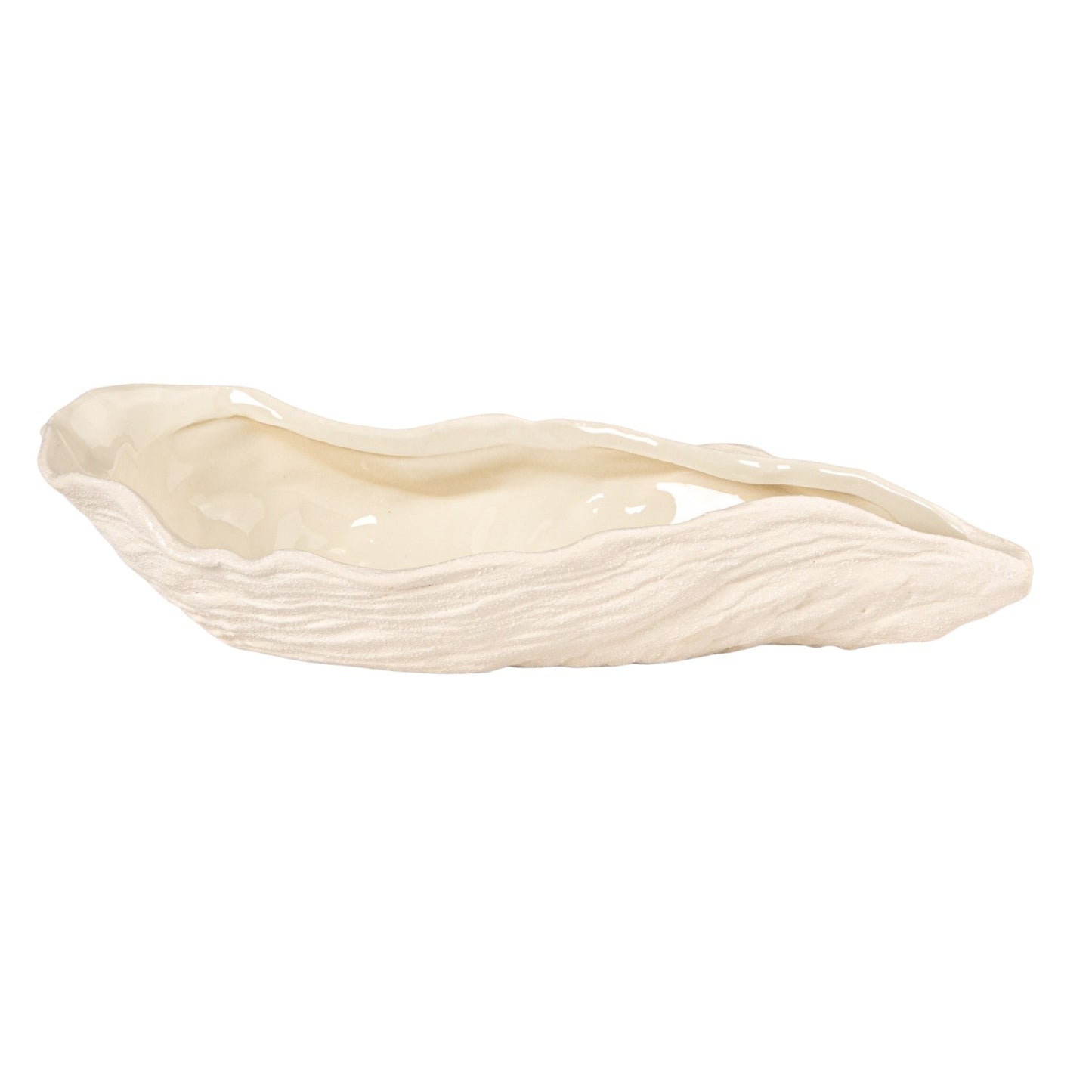 Stoneware Oyster Shell Shaped Bowl