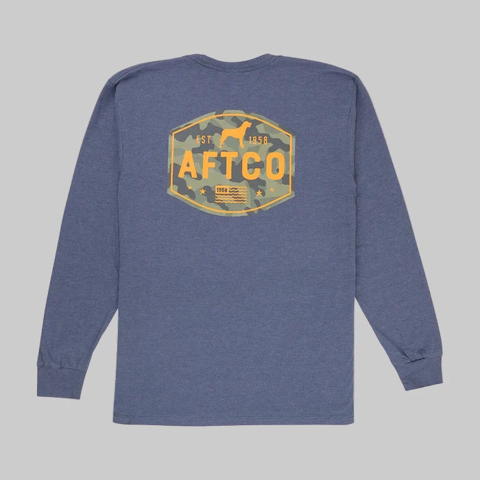 Best Friend Long Sleeve Fishing Shirt - Midnight Heather