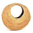 hand woven new moon handbag