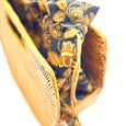 hand woven half moon handbag