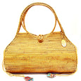 hand woven roll handbag