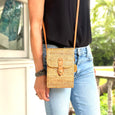 hand woven cellphone crossbody
