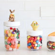 large canister with melamine lid