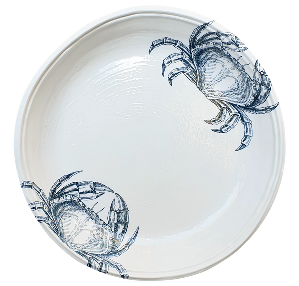 melamine crab serving bowl