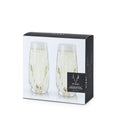 cactus crystal stemless champagne flutes