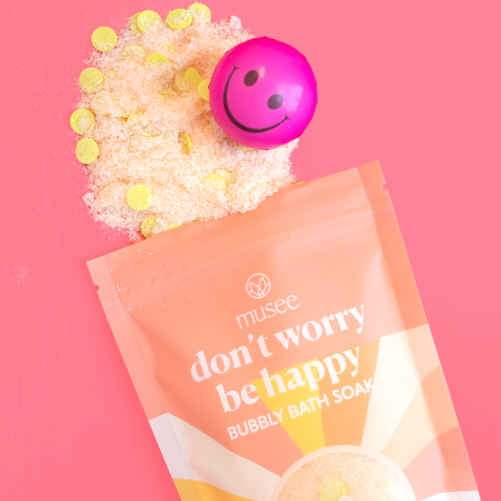 don't worry be happy bubbly bath soak