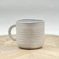 white ceramic stripe mug