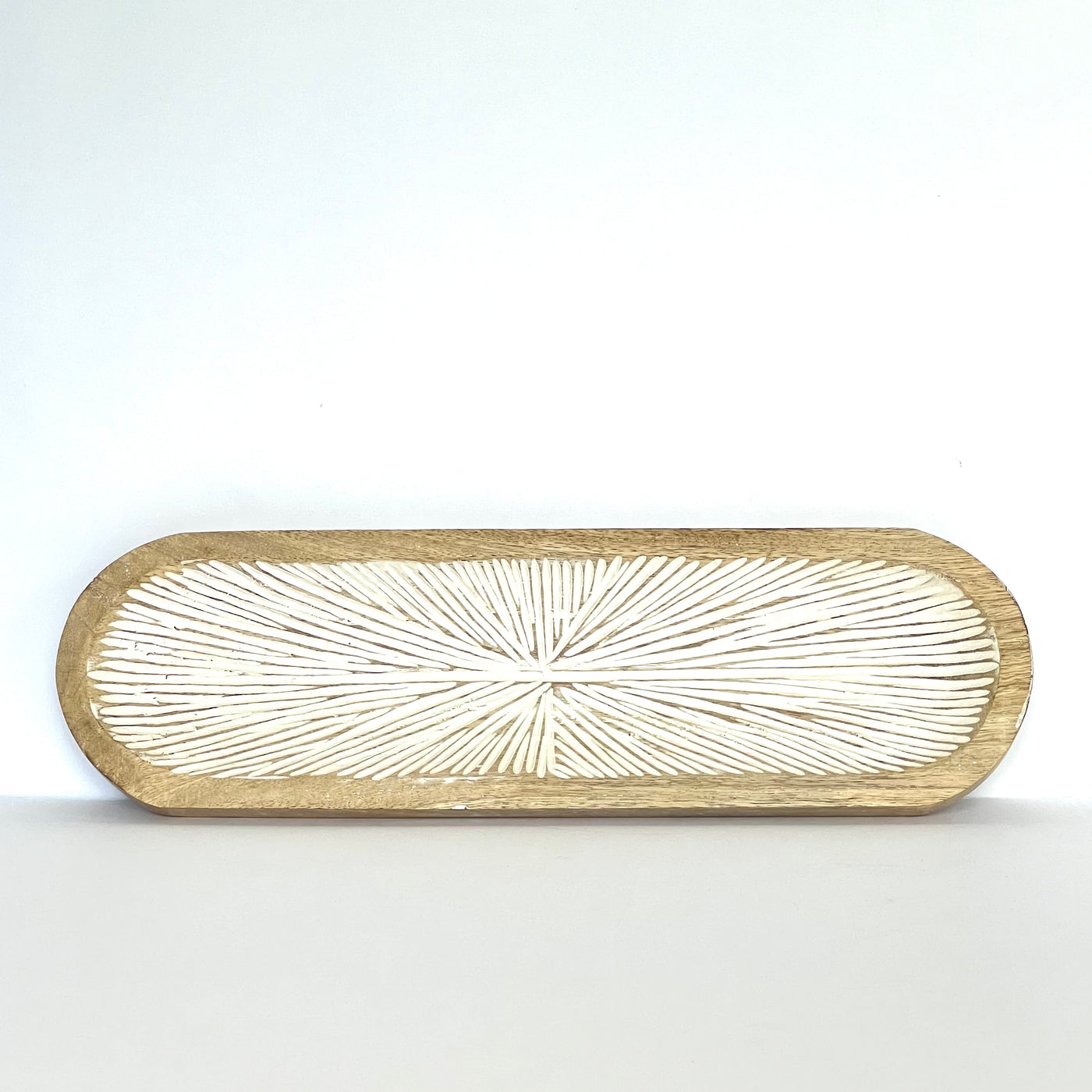 sunburst wood tray
