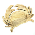 carved wood crab platter
