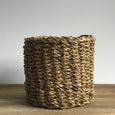 round seagrass baskets