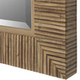 faux rattan mirror