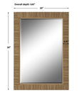 faux rattan mirror