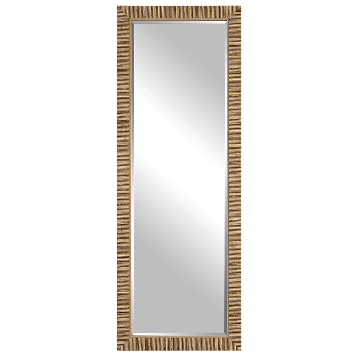faux rattan mirror