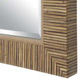 faux rattan mirror