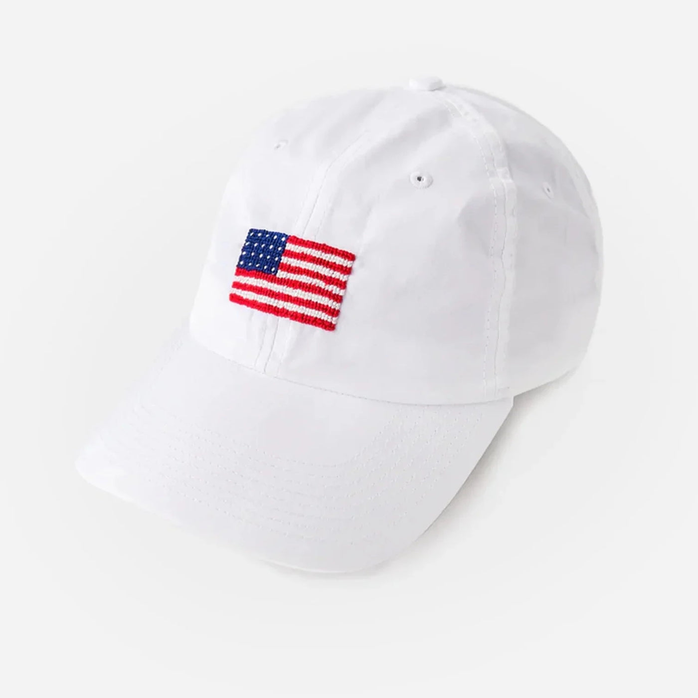 men's american flag needlepoint hat