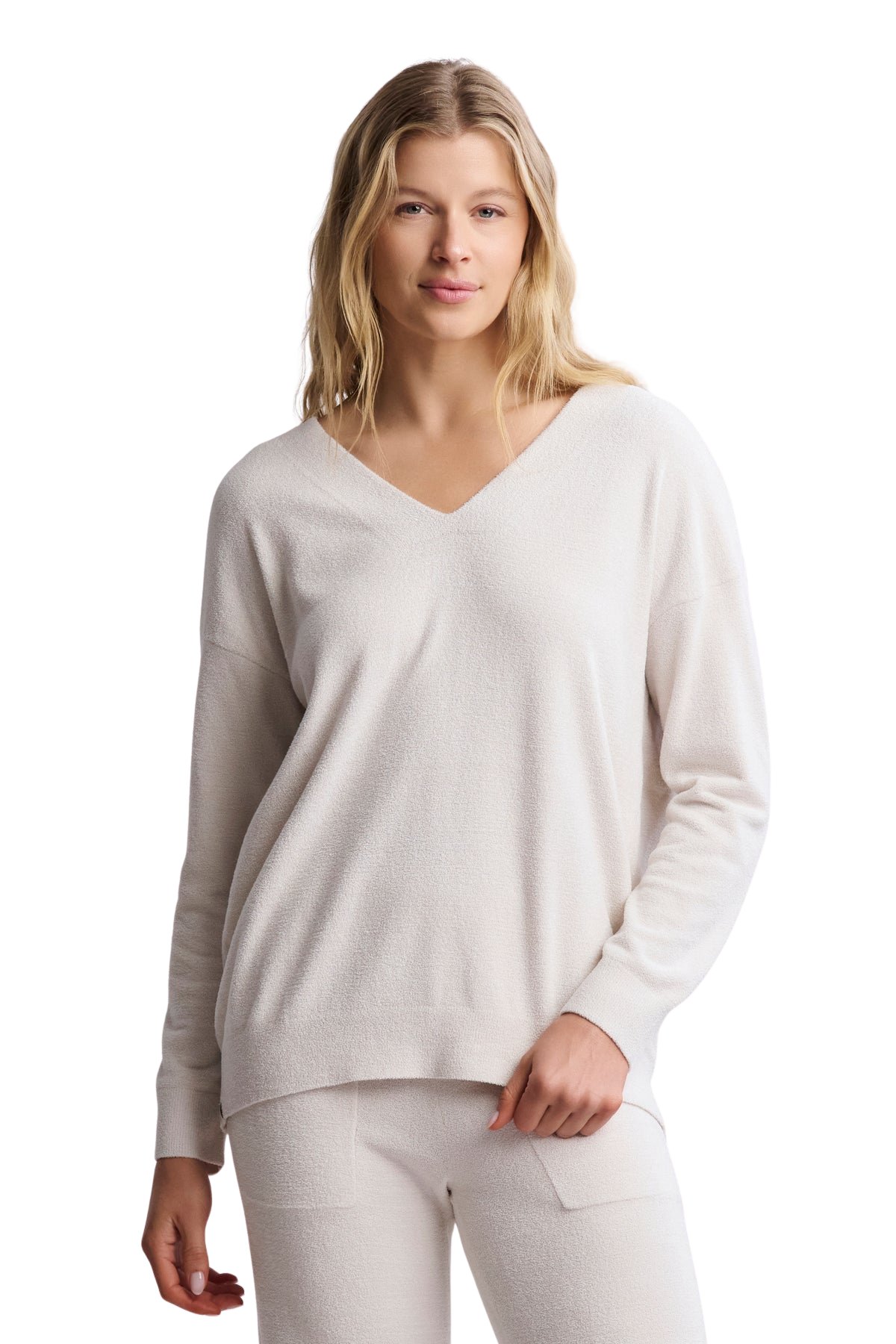 CozyChic Ultra Lite® V Neck Hi-Low Pullover
