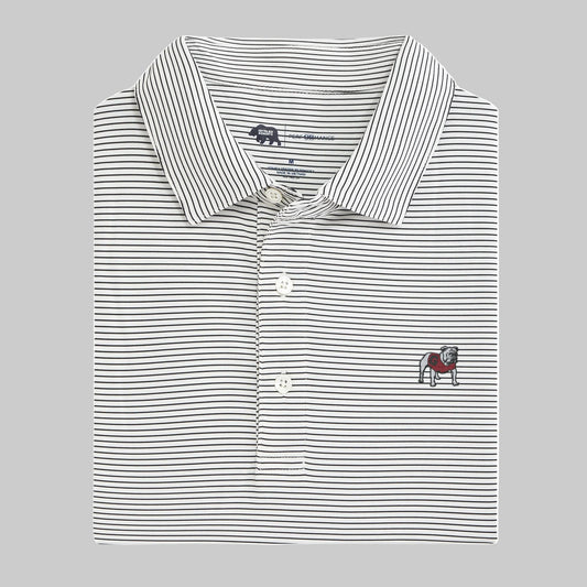 Birdie Striped Standing Bulldog Polo - Onward Reserve