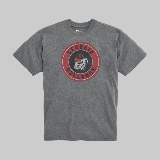 Georgia Bulldogs Vintage Wash Tee - Granite