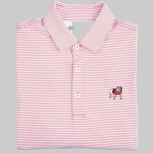 Birdie Stripe Standing Bulldog Polo - Onward Reserve