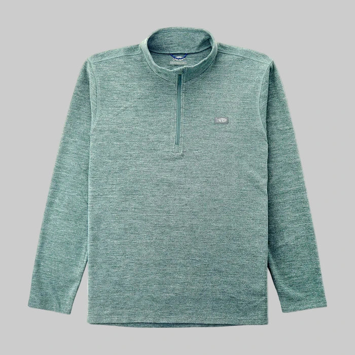 Coastal Layer 1/4 Zip - Sage Heather