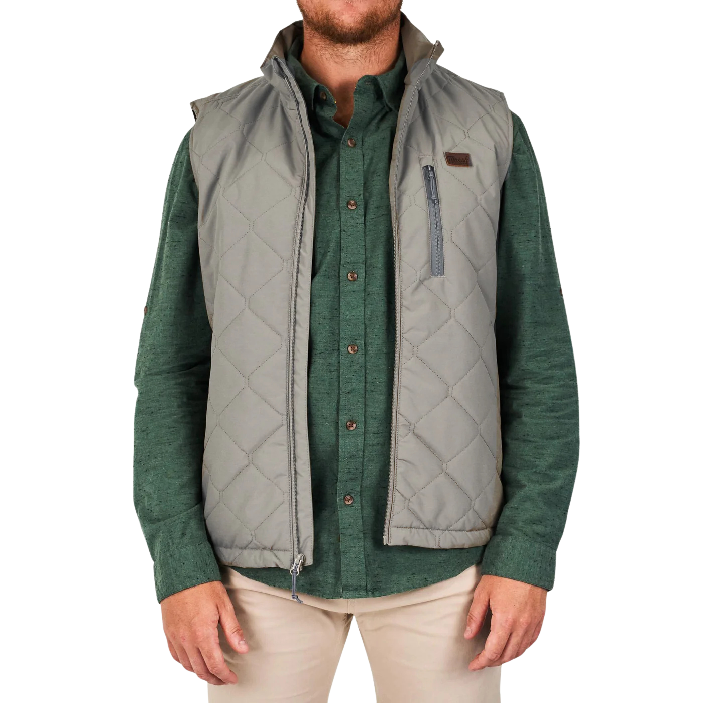 Barnwell Puff Vest - Rock
