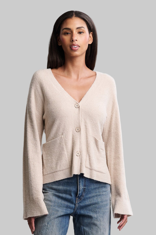 CozyChic Lite® Wide Sleeve Button Front Cardigan