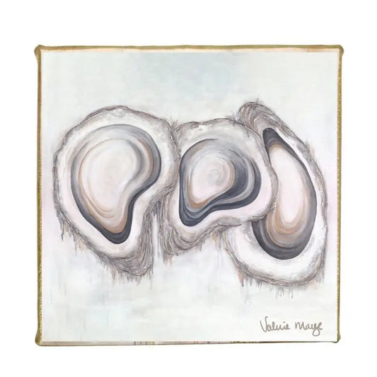 “Oyster Trio”  Mini Canvas