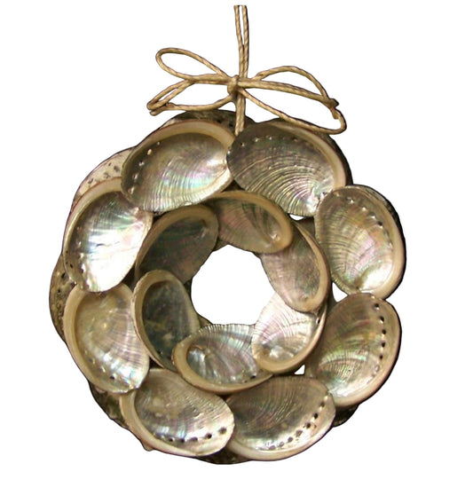 Abalone Shell Wreath Ornament