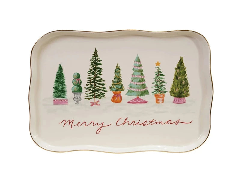 Stoneware Christmas Platter