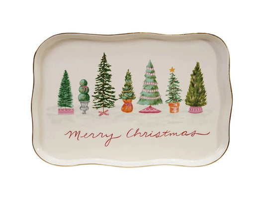 Stoneware Christmas Platter