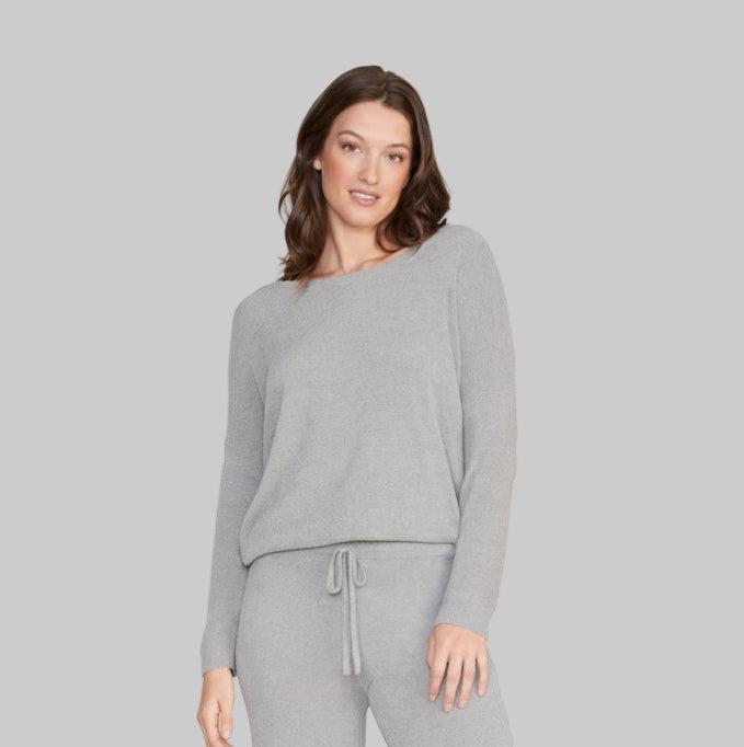 CozyChic Ultra Lite® Slouchy Pullover- Dove Gray