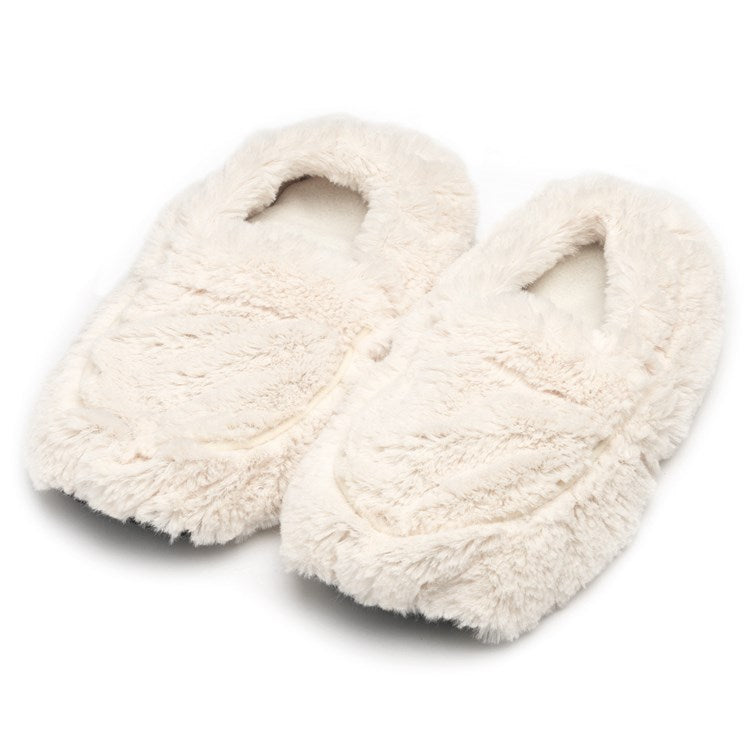 Cream Warmies® Slippers