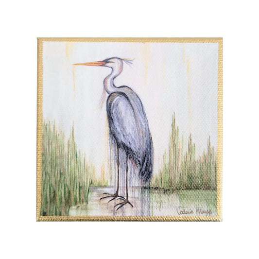 Blue Heron I Mini Canvas