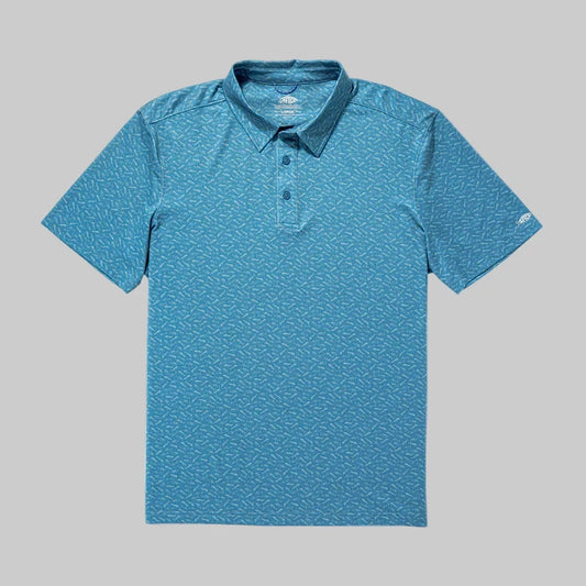 Printed Performance Fishing Polo- Cypress