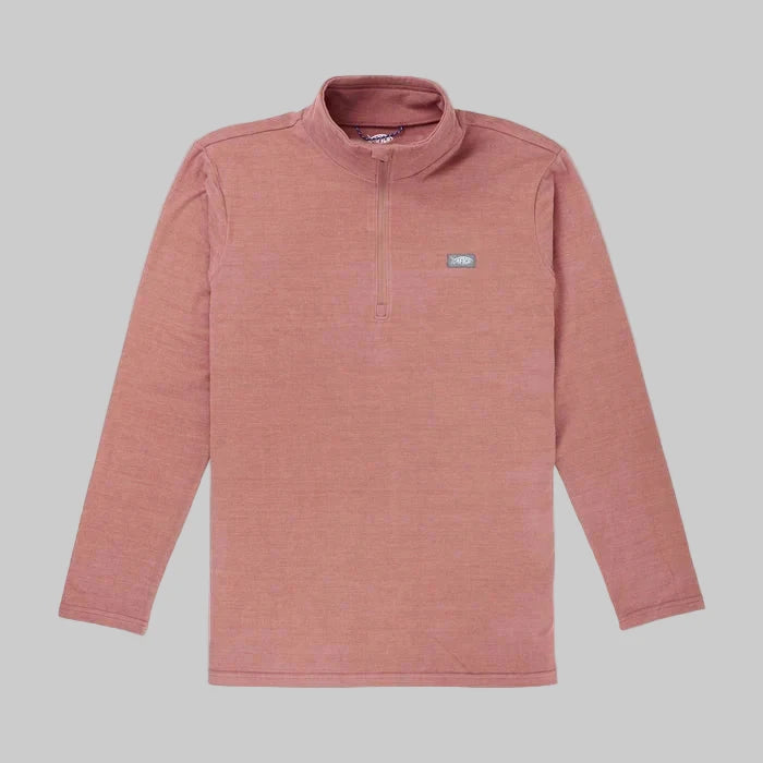 Coastal Layer 1/4 zip - Redwater Heather