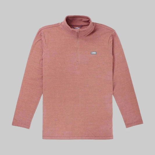 Coastal Layer 1/4 zip - Redwater Heather