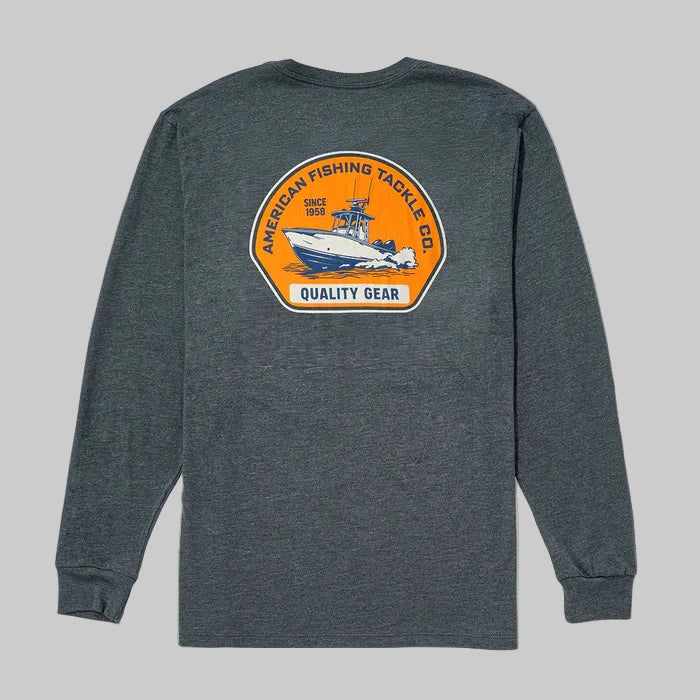 Blue Skies Long Sleeve Men’s Fishing Shirts - Charcoal Heather