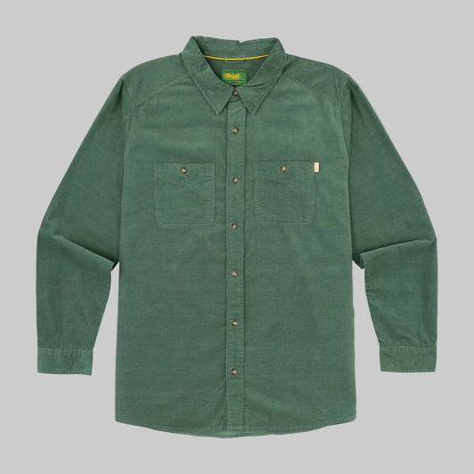 Cody Cord Long Sleeve Shirt - Duck Green