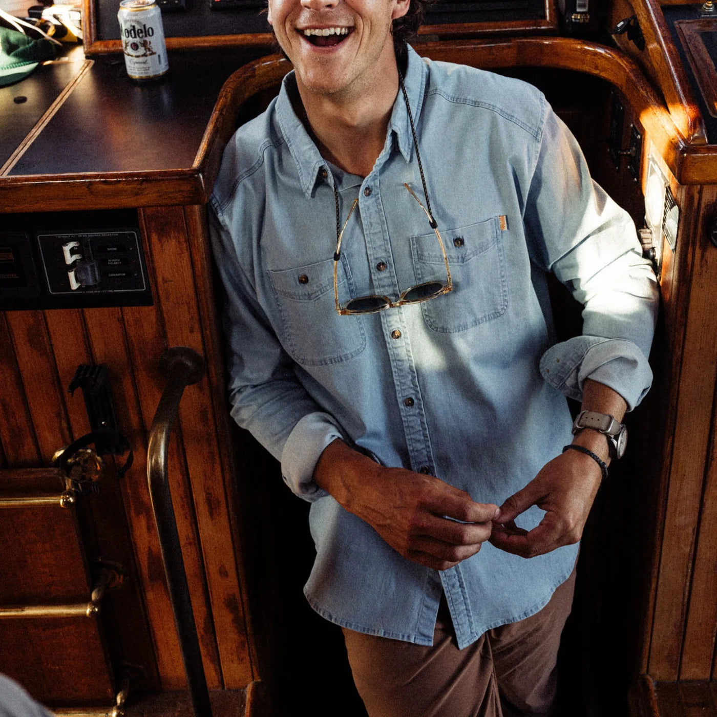 Delay Denim Shirt - Light Denim