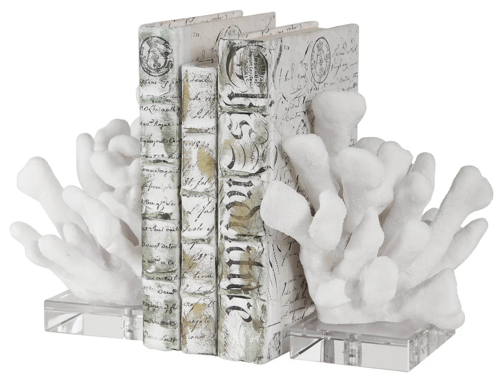 Coral Bookends