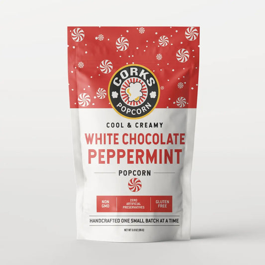 White Chocolate Peppermint Popcorn